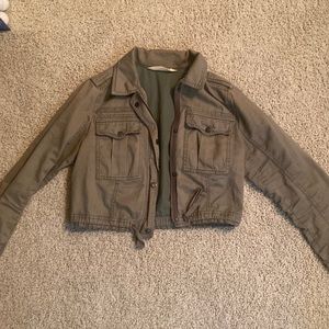 Army cropped hollsiter jacket